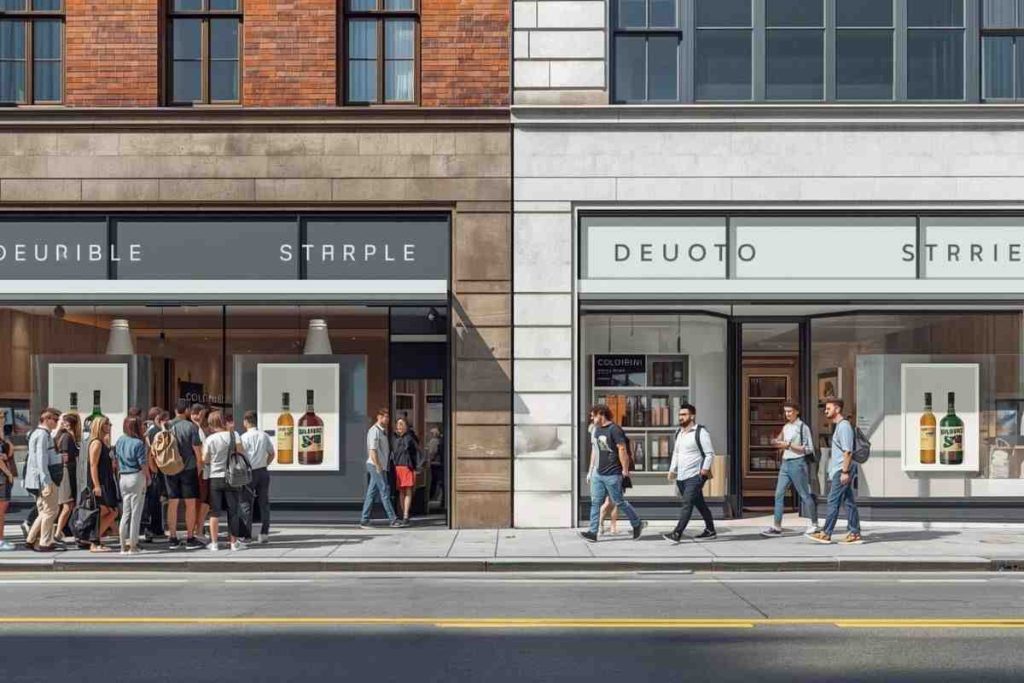 בין כלכלה התנהגותית, פסיכולוגיה קוגניטיבית ופסיכולוגיה צרכנית נחשף עולם של החלטות לא רציונליות. דורון פדלון מסביר איך מפרסמים מנצלים זאת חכם. בתמונה: שתי חנויות זהות. באחת תור אקוך של אנשים ואילו בשנייה אין קונים.