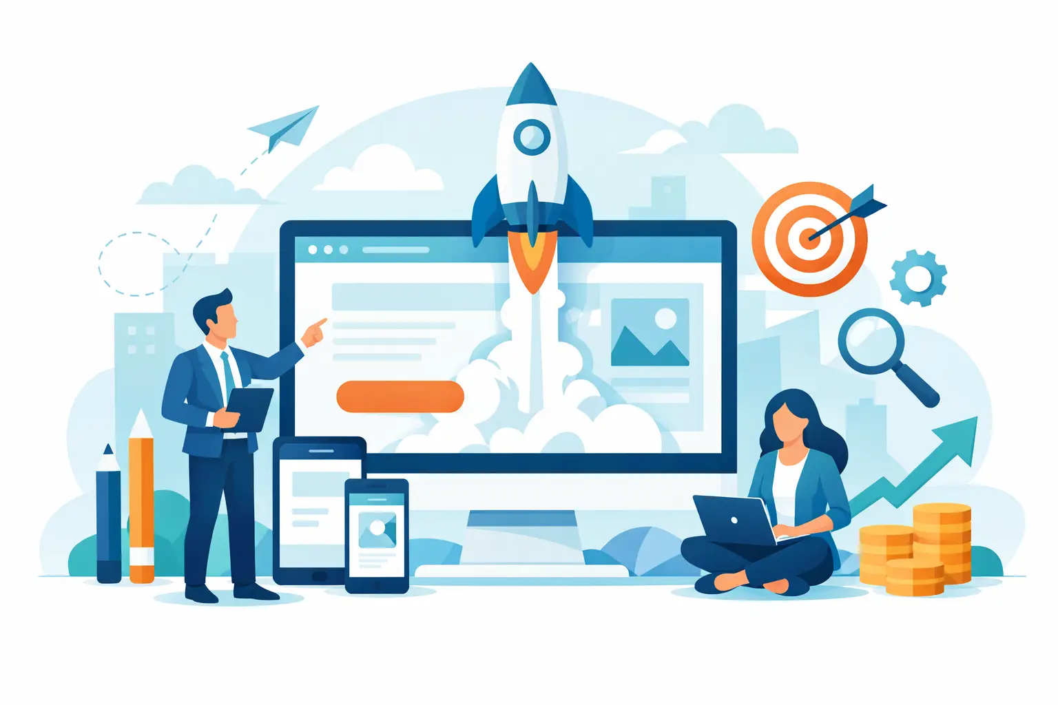 מתי כדאי לבנות דף נחיתה לעסק. תמונת אילוסטרציה מתוך מאמרו של דורון פדלון